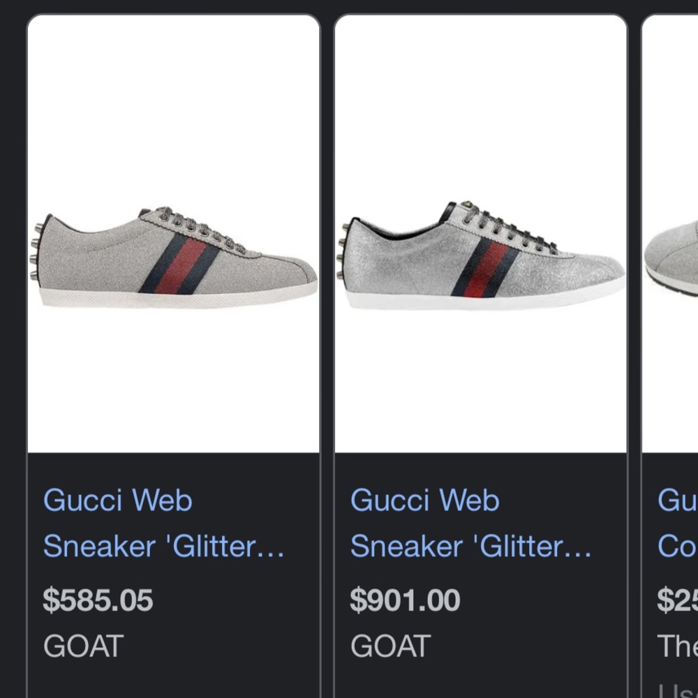 Womens Gucci Web Sneaker